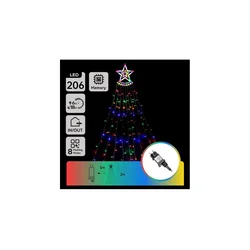 Aigostar - LED RGBY božićna dekoracija za spoljašnju upotrebu 206xLED/6W/230V 2m IP44
