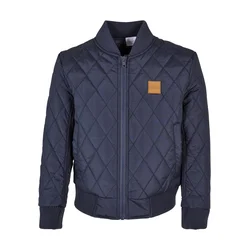 Nylon jacket for boys Diamond Quilt in a navy design
