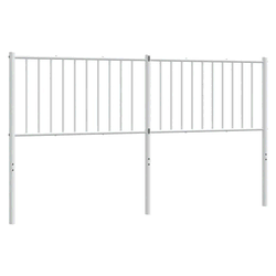 Vidaxl Kovinsko vzglavje belo 160 cm