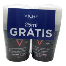 VICHY HOMME DEO ROLL-ON DUO 2X50ML