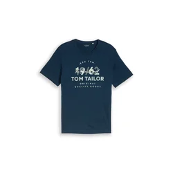 TOM TAILOR Majica mornarska/pastelno modra
