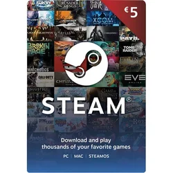 Steam Wallet Gift Card €5 - Digital Code