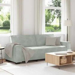 Trosjed Sofa Svijetlosiva 220x78x84 cm Baršun