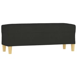 Vidaxl Klop črna 100x35x41 cm blago