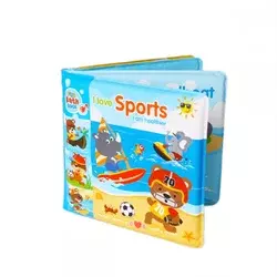 Bam-Bam Bath Book knjiga za v vodo 6m+ Sports 1 kos