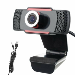 megaMIŠKA Spletna kamera USB z mikrofonom in LED diodami srebrno-črna