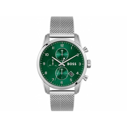 HUGO BOSS Ročna ura Boss Skymaster 1513938 Srebrna