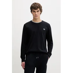 Fred Perry Bombažna majica z dolgimi rokavi