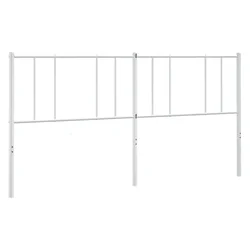 Vidaxl Kovinsko nadomestno vzglavje belo 180 cm