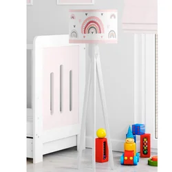Bata i seka Dečija podna lampa Duga, Belo-roze
