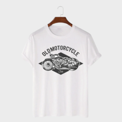 MAFIMI Majica Oldmotorcycle, Bela