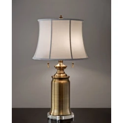 Feiss FE-STATEROOM-TL-BB - Stona lampa STATEROOM 2xE27/60W/230V mesing
