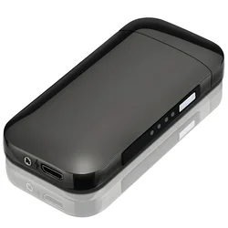 Električni upaljač s USB punjenjem SH-25702 - Crna / Sjajna KP25702