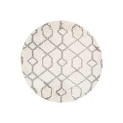 Chemex Koberec Boho Modern Shaggy Soft Circle L224D Bež Siva