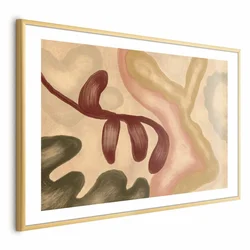 shumee Plakat - Barvite oblike - obrabljene figure, obarvane z apnom