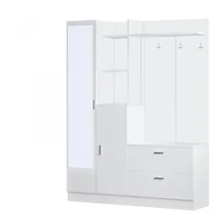 Hanah Home DD5 W Cipelarnik sa čivilukom, Bela