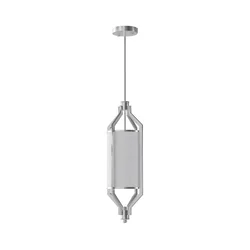 Open Design OR85853 - Luster na šipci ZUNDO 1xE27/15W/230V matni hrom/bela