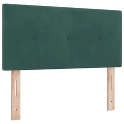 Vidaxl Vzglavje Temno zelena 100 cm Žamet