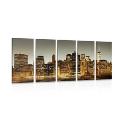 5-delna slika center New Yorka - 150x75