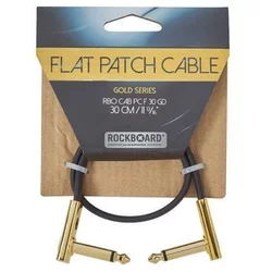 RockBoard Flat Patch Cable Gold 30 cm