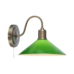 Markslöjd 108866 - Zidna lampa VELA 1xE27/40W/230V mesing/zelena
