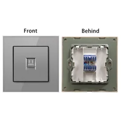 SmartHome Zidna utičnica CAT6 RJ45, Siva