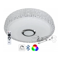 LED SMD plafonjera 2x24W 390mm sa zvučnikom 5W, bluetooth, Android/iOS APP iLink M205440-BT/WRGB