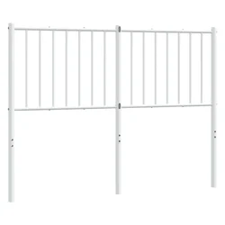Vidaxl Kovinsko nadomestno vzglavje belo 120 cm
