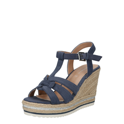 Tom Tailor Donna 1190101 Sandali con Zeppa , Black, 39 EU