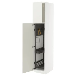 METOD Visoki element-ostava, bela/Veddinge bela, 40x60x200 cm