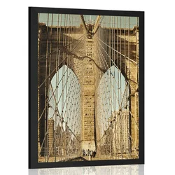 Plakat Manhattanski most v New Yorku - 20x30 no frame