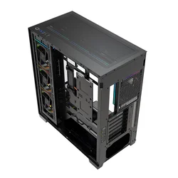 Modecom MODECOM Volcano STELLAR PLUS ARGB Midi Tower Črna, Računalniško ohišje