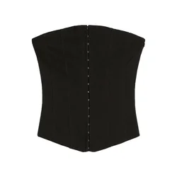Bershka Top črna