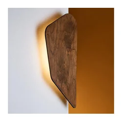 LED zidno svetlo BUTTON LED/4W/230V 46x23,5 cm dekor orah