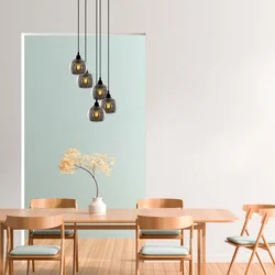 Conceptum Hypnose Luster Smoked-032, 114cm50x50cm, 5xE27, Sivi