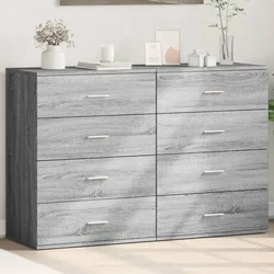 Komoda 2 kom boja hrasta sonome 60x39x80 cm konstruiranog drva