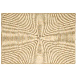 Tepisi za područja Bijela 140 x 200 cm Juta
