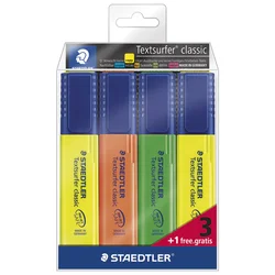 SIGNIR 1-5MM CLASSIC PK3 PLUS 1 GRATIS STAEDTLER 364-S WP4P