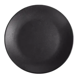 Porcelain plate, 30cm, Seasons, Black - Porland
