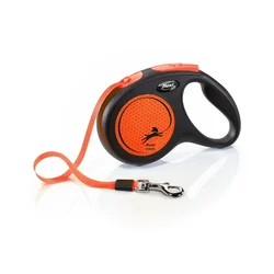 Flexi Povodac New Neon M Tape 5m - Narandžasta