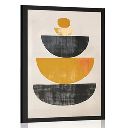Plakat japandi s stilskim vzorcem - 20x30 silver
