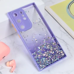 Torbica Frame Glitter za Samsung S918B Galaxy S23 Ultra ljubicasta