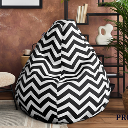 ENTERA Lazy Bag 009, Srednji, Crno-beli