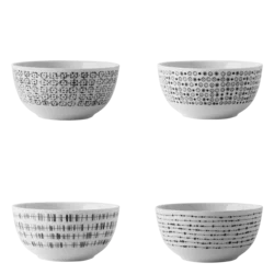 Skleda za kosmiče 14 cm set 4 ks - Basic Dots - 490823