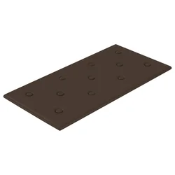Vidaxl Stenska glavna postelja 12 szt. Rjava 60 x 30 cm Umjetno usnje
