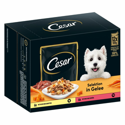 Cesar Selektion meso in zelenjava v želeju - 24 x 100 g