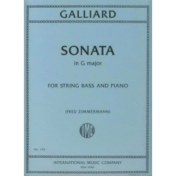 GALLIARD:SONATA IN G MAJOR STRING BASS