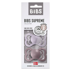 Bibs Tolažilna duda Supreme - Dusky Lilac & Heather - 6-36 mesecev