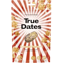 True Dates datle s príchuťou karamelového popcornu 100 g