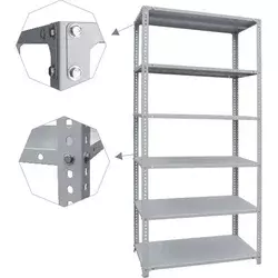 SuperHome 200x75x30 6x40kg Potpuno Metalna Montažna Polica